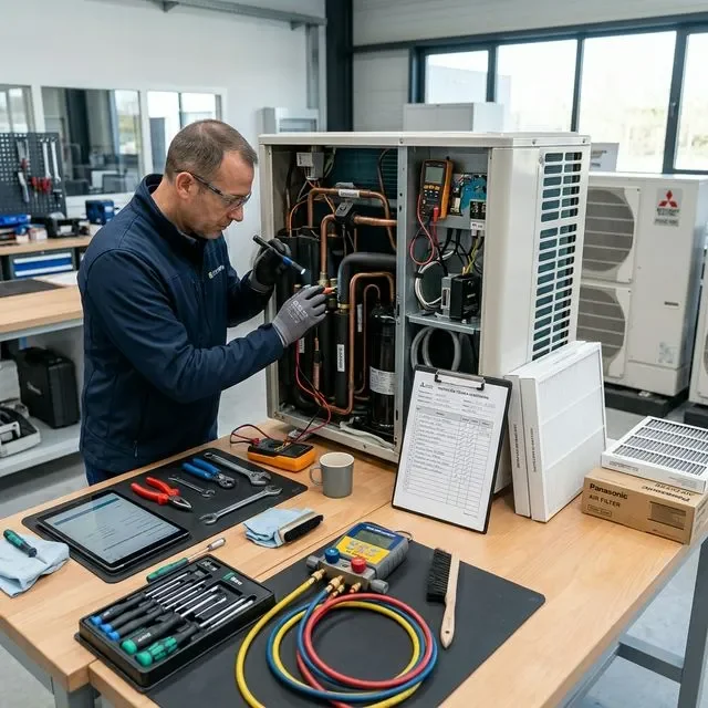 Revisión técnica anual del circuito hidráulico de la aerotermia