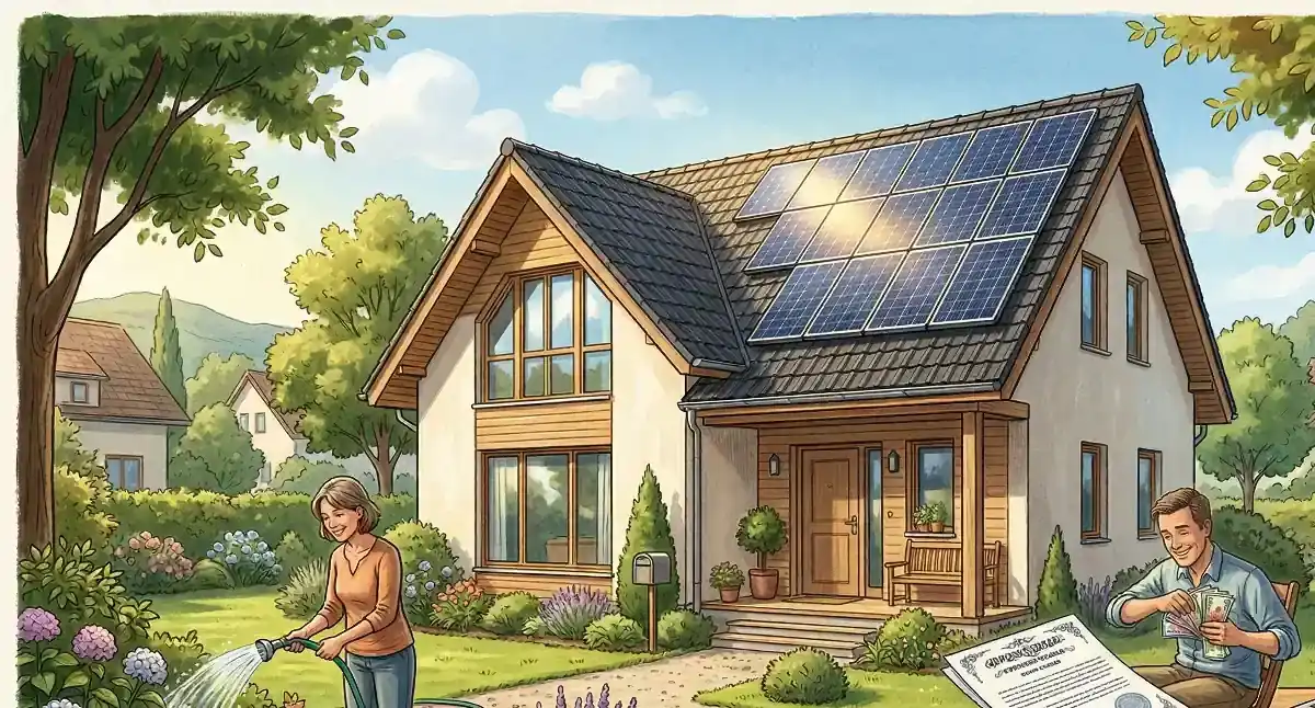 Propietario tramitando las subvenciones disponibles para instalar aerotermia en 2026